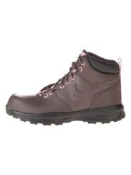 Nike Skórzane botki "Manoa" w kolorze ciemnofioletowym rozmiar: 38. Różowe botki damskie Nike, bez obcasa, bez zapięcia. Za 180.49 zł.