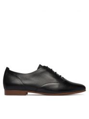 Caprice Półbuty 9-23200-46 Czarny. Czarne półbuty damskie Caprice, bez wzorów, ze skóry, bez obcasa, na płaskiej podeszwie, bez zapięcia. Za 273.99 zł.