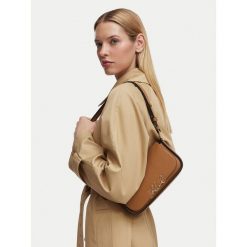 Torebka KARL LAGERFELD. Brązowe listonoszki damskie KARL LAGERFELD, bez wzorów, bez dodatków. Za 1,099.00 zł.