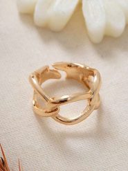 Lodie Silver Pozłacany pierścionek rozmiar: onesize. Szare pierścionki damskie Lodie Silver, metalowe. Za 34.99 zł.