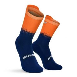 Skarpety do biegania w terenie Siroko Hardrock Navy. Niebieskie skarpetki damskie SIROKO, bez wzorów, z materiału. Za 64.00 zł.