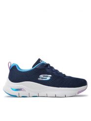 Skechers Sneakersy Infinity Cool 149722/NVMT Granatowy. Niebieskie obuwie sportowe damskie Skechers, z materiału, bez zapięcia. Za 219.99 zł.