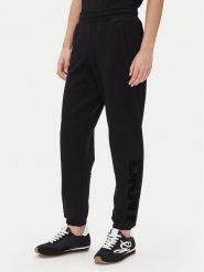 DKNY Sport Spodnie dresowe DP5P3585 Czarny Regular Fit. Czarne spodnie dresowe damskie DKNY Sport, m, bez wzorów, z bawełny. Za 179.99 zł.