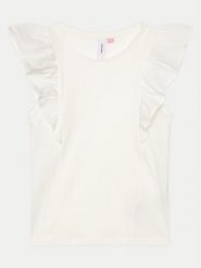 Vero Moda Girl Bluzka 10291056 Biały Regular Fit. Białe bluzki i koszule dziewczęce Vero Moda Girl, bez wzorów, z bawełny, bez kołnierzyka, bez ramiączek. Za 99.99 zł.