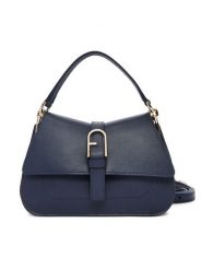 Furla Torebka Flow Mini Top WB01032 BX2045 BG 4852S Granatowy. Niebieskie torebki klasyczne damskie Furla, ze skóry, bez dodatków. Za 1,719.00 zł.