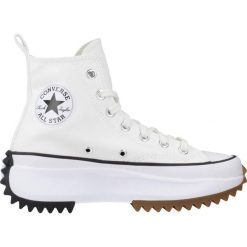 Trampki damskie Converse cu platforma Run Star Hike. Białe trampki damskie Converse, bez wzorów, bez zapięcia. W wyprzedaży za 429.45 zł.