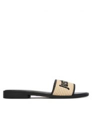 Just Cavalli Klapki 80RA3S80 ZSE60 Beżowy. Brązowe klapki damskie Just Cavalli, bez wzorów, z syntetyku, bez obcasa, bez zapięcia. Za 555.99 zł.