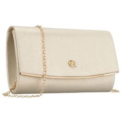 Kopertówka damska w złotym kolorze wykonana ze skóry ekologicznej Rovicky R-XS028-1. Żółte torebki wieczorowe damskie ROVICKY, bez wzorów, ze skóry ekologicznej, bez dodatków. Za 54.99 zł.