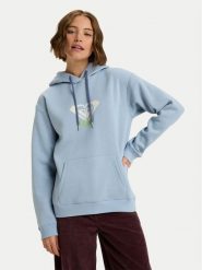Roxy Bluza Surf Stoked Brushed Art ERJFT05020 Błękitny Regular Fit. Niebieskie bluzy damskie Roxy, l, bez wzorów, z bawełny, bez kaptura. Za 219.99 zł.