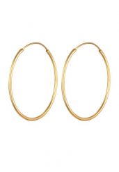 Elli Damskie kolczyki kreole Basic Classic ze srebra próby 925 Sterling Silver Kolczyki koła 1 ct. Szare kolczyki damskie Elli, srebrne. Za 126.99 zł.