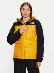 The North Face Kurtka puchowa Himalayan NF0A4R2W Żółty Regular Fit. Żółte kurtki damskie The North Face, l, bez wzorów, z puchu, bez kaptura. Za 1,619.00 zł.