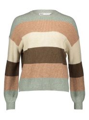 ONLY Sweter w kolorze karmelowo-miętowym rozmiar: XS. Brązowe swetry klasyczne damskie Only, xs, z bawełny, bez kołnierzyka. Za 79.40 zł.