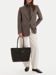 GINO ROSSI Torebka EO-LA224-19592-1 Brązowy. Brązowe shopper bag Gino Rossi, ze skóry, bez dodatków. Za 459.99 zł.