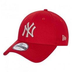 Czapka New Era League Essential 9Forty New York Yankees. Czerwone czapki damskie New Era, na wiosnę, bez wzorów, z bawełny. Za 109.99 zł.