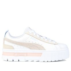Buty damskie trampki sportowe Puma MAYZE MIX. Białe trampki damskie Puma, bez wzorów, z gumy, bez zapięcia. Za 571.00 zł.