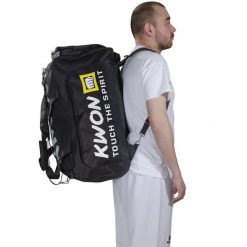 Torba sportowa duo z funkcją plecaka Kwon Brisbane. Czarne torby sportowe KWON, bez wzorów, z materiału. Za 305.00 zł.