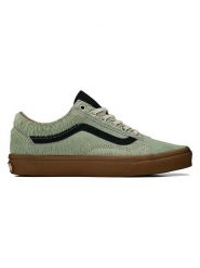 Vans Skórzane sneakersy "Old Skool" w kolorze zielonym rozmiar: 36,5. Zielone obuwie sportowe damskie Vans, bez zapięcia. Za 175.67 zł.