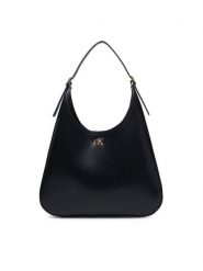 Calvin Klein Torebka Ck Medium Shoulder Bag LV04F3522G Czarny. Czarne torebki klasyczne damskie Calvin Klein, ze skóry, bez dodatków. Za 569.99 zł.