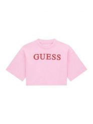 Guess T-Shirt J6RI11 KCNQ4 Różowy Oversize. Czerwone koszulki i t-shirty dziewczęce Guess, z aplikacjami, z bawełny, bez kołnierzyka, bez ramiączek. Za 119.99 zł.