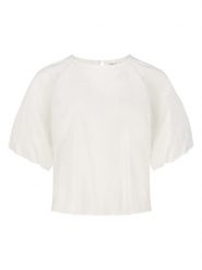 Sublevel Bluzka w kolorze kremowym rozmiar: XL. Brązowe bluzki damskie Sublevel, xl, bez wzorów, bez kołnierzyka, bez ramiączek. Za 82.99 zł.