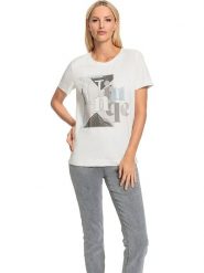 Heine Koszulka w kolorze kremowym rozmiar: 48. Brązowe bluzki damskie Heine, bez wzorów, bez kołnierzyka, bez ramiączek. Za 47.95 zł.