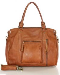 Shopper vintage MARCO MAZZINI brąz camel vs114b. Brązowe shopper bag bez wzorów, ze skóry, bez dodatków. Za 365.75 zł.
