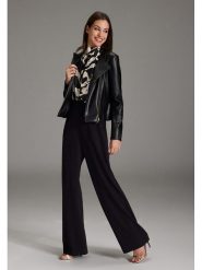 SWING Kurtka w kolorze czarnym ze skóry syntetycznej rozmiar: 40. Czarne kurtki damskie Swing, bez wzorów, ze skóry, bez kaptura. Za 234.94 zł.