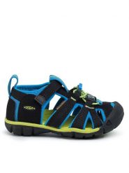 Keen Sandały Seacamp II Cnx 1022969 Czarny. Czarne sandały chłopięce Keen, ze skóry, bez zapięcia. Za 189.99 zł.