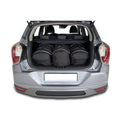 Torby Do Bagażnika Ssangyong Tivoli 2015+ 3Szt Kjust. Czarne torby podróżne KJUST, bez wzorów. Za 962.00 zł.