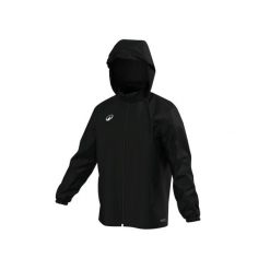 Kurtka wiatrówka piłkarska Kipsta Essential Club 50. Czarne kurtki damskie KIPSTA, l, bez wzorów, z materiału, bez kaptura. Za 69.99 zł.