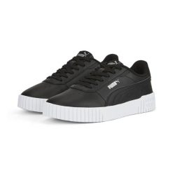 Buty trampki sportowe damskie Puma Carina 2.0. Czarne trampki damskie Puma, bez wzorów, z materiału, bez zapięcia. Za 203.00 zł.