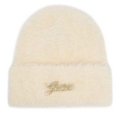 Czapka Guess. Białe czapki damskie Guess, na zimę, z aplikacjami. Za 154.99 zł.