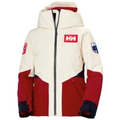 Damska kurtka narciarska z kapturem Helly Hansen Kvitfjell Race Ins. Brązowe kurtki sportowe damskie Helly Hansen, na zimę, bez wzorów, z kapturem. W wyprzedaży za 2,285.50 zł.