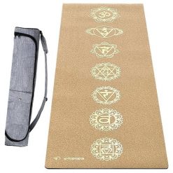 Mata jogi korka Hi-tech 6mm +Torba wodoodporna 3 materiały dla większej wygody5. Brązowe torby sportowe ACHAMANA, bez wzorów, z kauczuku, małe. Za 486.00 zł.