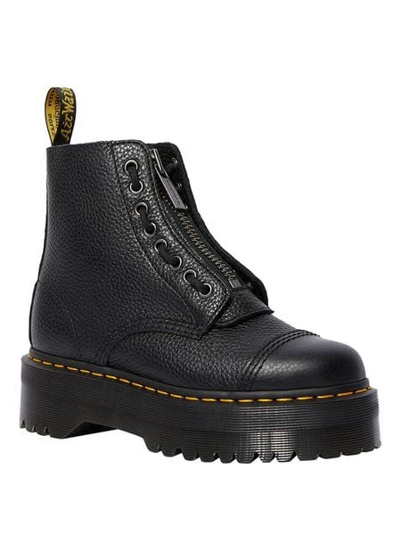 Dr. Martens Skórzane botki w kolorze czarnym rozmiar: 41. Czarne botki damskie Dr Martens, z okrągłym noskiem, bez obcasa, na platformie, bez zapięcia. Za 759.04 zł.