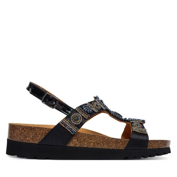 Sandały Scholl. Czarne sandały damskie Scholl, bez wzorów, bez obcasa, na płaskiej podeszwie, bez zapięcia. Za 339.99 zł.