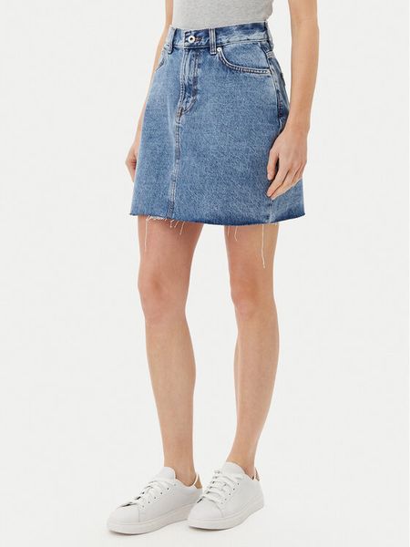 Pepe Jeans Spódnica jeansowa PL901124 Niebieski Regular Fit. Niebieskie spódnice damskie Pepe Jeans, xs, bez wzorów, z bawełny. Za 157.99 zł.