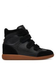 Steve Madden Sneakersy Mustang 11004987 Czarny. Czarne obuwie sportowe damskie Steve Madden, ze skóry, bez zapięcia. Za 639.99 zł.