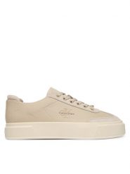 Calvin Klein Sneakersy Basket Cups Lup Wt Lth Su HW0HW02984 Beżowy. Brązowe obuwie sportowe damskie Calvin Klein, ze skóry, bez zapięcia. Za 529.99 zł.