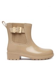 Tommy Hilfiger Kalosze Th Buckle Glossy Ankle Rain Boot FW0FW09543 Beżowy. Brązowe kalosze damskie Tommy Hilfiger, bez wzorów, z syntetyku. Za 409.99 zł.