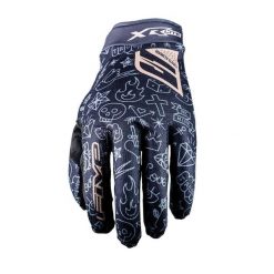 Rękawiczki XR-LITE - TATTOO BLACK/GOLD (czarno-złote) - L/10. Brązowe rękawiczki damskie FIVE GLOVES, bez wzorów. Za 117.00 zł.
