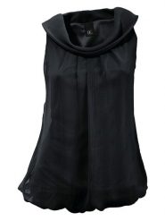 Heine Bluzka w kolorze czarnym rozmiar: 48. Czarne bluzki damskie Heine, bez wzorów, bez kołnierzyka, bez ramiączek. Za 91.34 zł.