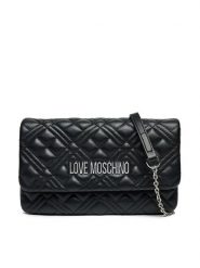 LOVE MOSCHINO Torebka JC4097PP1MLA000B Czarny. Czarne torebki wieczorowe damskie Love Moschino, bez wzorów, ze skóry, bez dodatków. Za 379.99 zł.