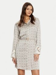 Guess Sukienka koszulowa W5RK40 WF1T2 Zielony Regular Fit. Zielone sukienki damskie Guess, z aplikacjami, z syntetyku, bez ramiączek. Za 449.99 zł.