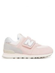 New Balance Sneakersy PV574BKM Różowy. Czerwone buty sportowe dziewczęce New Balance, ze skóry, bez zapięcia. Za 189.99 zł.