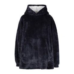 Trespass Cosiness – obszerna bluza z kapturem At300 Navy. Niebieskie bluzy damskie Trespass, bez wzorów, z polaru, z kapturem. Za 349.99 zł.