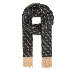 Szalik Guess. Czarne szaliki damskie Guess, z aplikacjami. Za 239.99 zł.