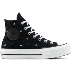 Buty sportowe Converse Chuck Taylor As Lift. Czarne obuwie sportowe treningowe Converse, na fitness i siłownię. Za 690.00 zł.