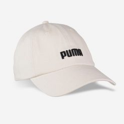 Czapka z daszkiem Puma. Brązowe czapki z daszkiem damskie Decathlon, na wiosnę, bez wzorów, z bawełny. Za 49.99 zł.