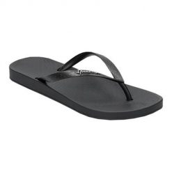 Japonki damskie Ipanema 82591 20766. Czarne klapki damskie Ipanema, bez wzorów, z materiału, bez obcasa, bez zapięcia. Za 135.00 zł.